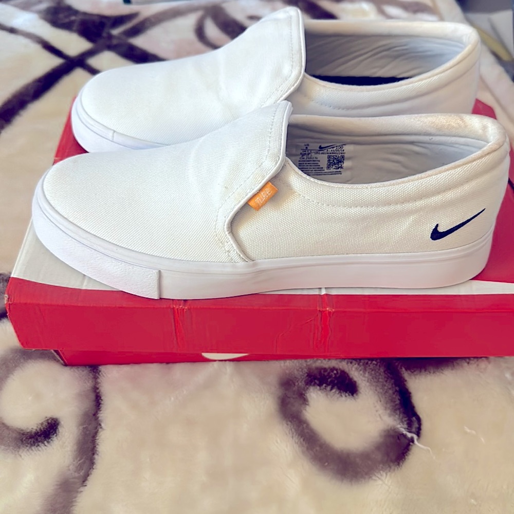 White Nike sneakers